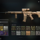 A menu shows camo options for the M4 in Call of Duty Modern Warfare II.